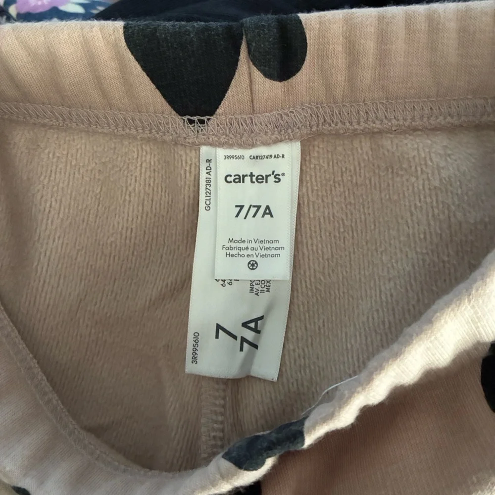 Carter's Fleece Leggings mix Set Sz 7/7A